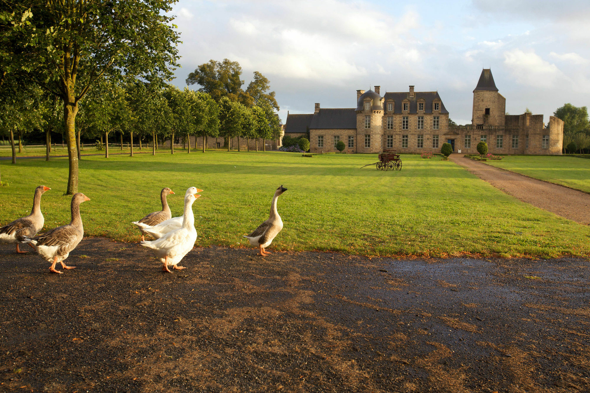 ホテル Chateau Du Bois-Guy Golf Parigné エクステリア 写真